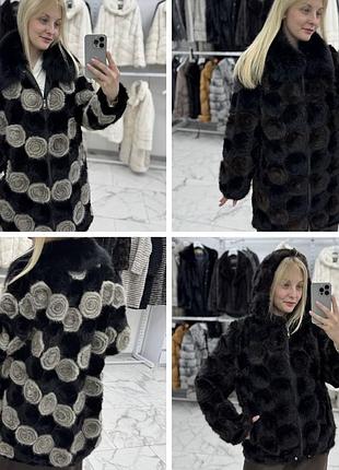 Роскошная шуба из натуральной вязаной норки ✨
