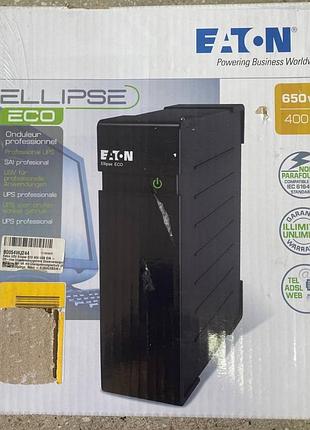 Ибп бесперебойник eaton ellipse eco 650 din (400w) с евророзетками / дбж