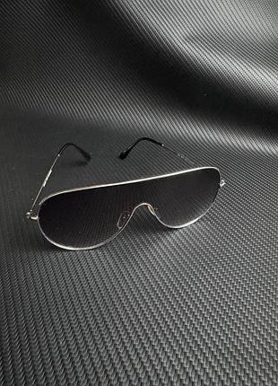 Стильні унісекс сонцезахисні окуляри-маска alexander mcqueen  (shield або монолінза) у стилі авіаторів.