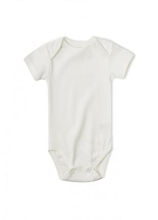 Боди с коротким рукавом для мальчика lidl by maroma bdo103057 050-56 см (0-2 months) белый
