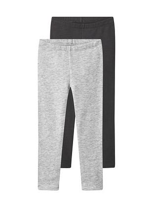 Лосины с начесом набор 2 шт. для девочки lupilu lycra® 486081 110-116 см (4-6 years) комбинированный