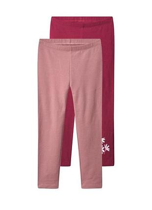 Лосины с начесом набор 2 шт. для девочки lupilu lycra® 486081 122-128 см (6-8 years) розовый
