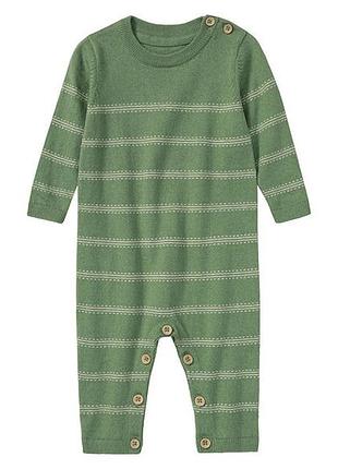Комбинезон вязаный для мальчика lupilu lidl 427362 074 см (9-12 months) зеленый