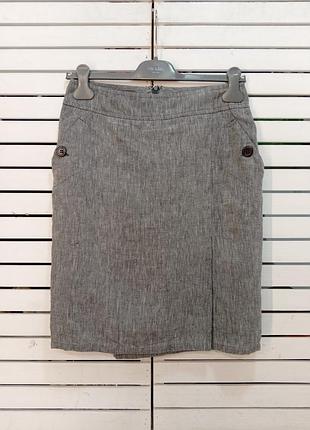 Спідниця max mara лляна