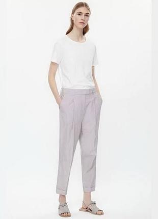 Легенькі брендові вкорочені брюки cupro cotton