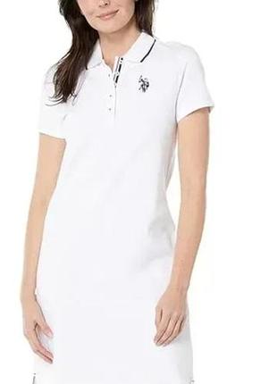 Платье-поло/платье белое u.s.polo assn xs/s