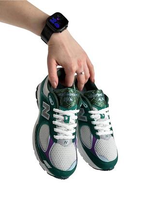 Женские кроссовки new balance 2002r x up there green white