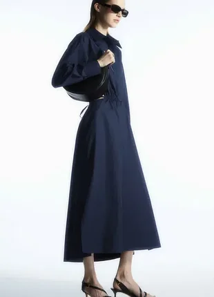 Платье женское cos cutout-waist midi shirt dress / 44