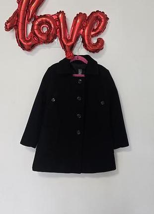 Шерстое пальто от zara 5-6 лет