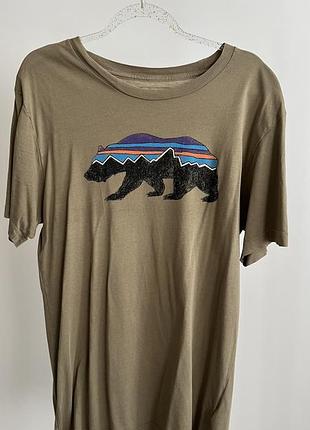 Футболка patagonia  roy bear organic  original, розмір s-m оверсайз