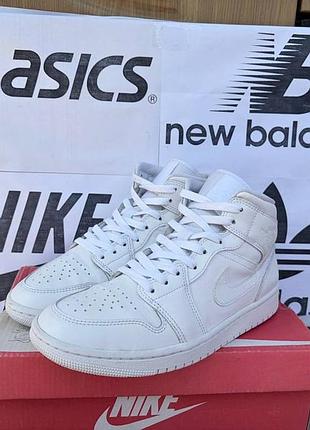 Кроссовки nike air jordan 1 mid баскетбольные кожаные