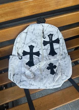 Рюкзак chrome hearts crosses backpack | рюкзак хром хартс с крестами