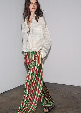Брюки от zara стильная классика шикарное качество новая коллекция