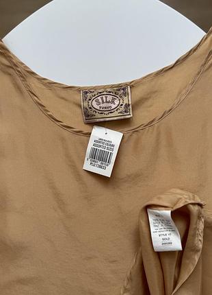 Шовкова блуза топ silk l
