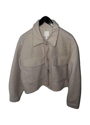Куртка-жакет з еко хутра тедді h&m.