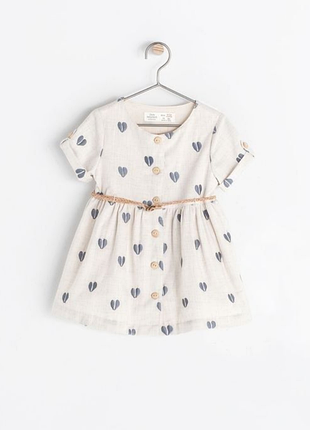 Гарна, ніжна дитяча сукня від бренду zara baby girl collection. оригінал, нова. платье на девочку 9-12 мес. от бренда zarа. оригинал бренд, новая
