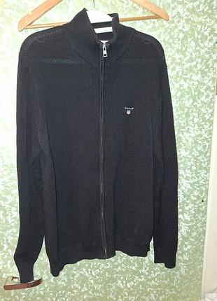 Кофта чоловіча gant котонова чорного кольору