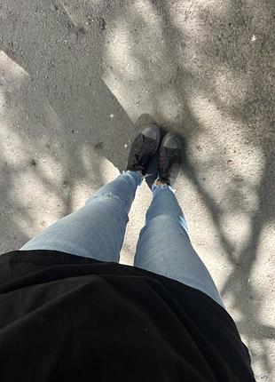 Голубі джинси скінні з дірками рвані fb sister skinny узкачі ю