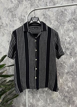Сорочка чоловіча zara сорочка в смужку м