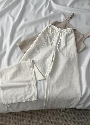 Шикарні брюки преміум сегменту h&m linen blend
