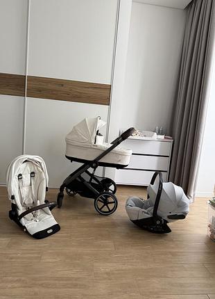 Коляска cybex balios s lux seashell beige 2025 3в1