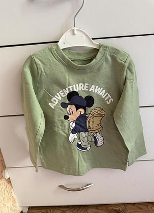 Новий реглан дісней міккі маус гольф disney на зріст від 83 до 92 см