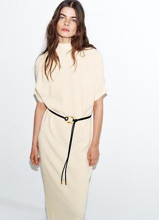 Трикотажное платье с ремнем от zara