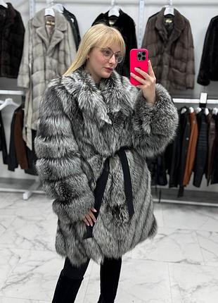 Роскошная шуба из натуральной чернобурки ✨