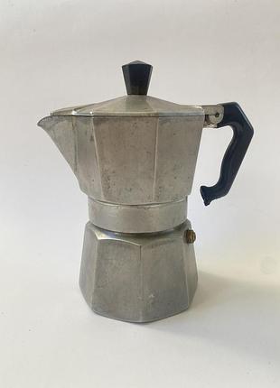 Винтажная гейзерная кофеварка zanzibar made in italy (оригинал, 70-80-е гг)