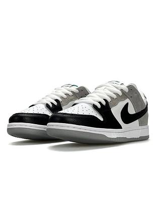 Nike sb dunk low pro white grey black