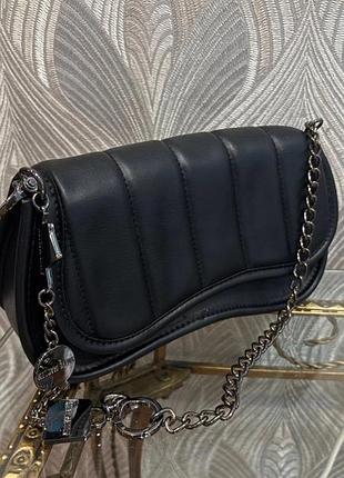 Сумка steve madden оригінал | чорна кросбоді на ланцюжку |
