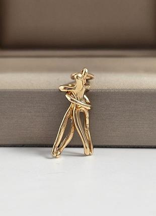 Подвеска позолоченная пара влюбленных без камней