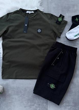 Спортивный костюм stone island хаки xs / s / m / l / xl / xxl / xxxl