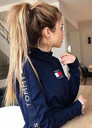 Жіночий укорочений лонгслів від tommy hilfiger