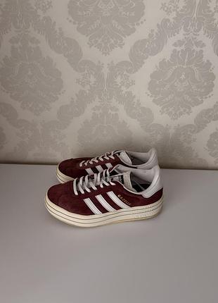 Кеди жіночі adidas gazelle original бордові, розмір 38
