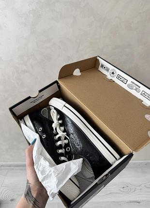 Кеди жіночі converse chuck taylor all star low metallic black 39p