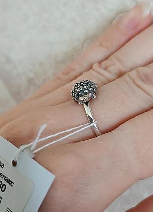 Серебряная кольца антистресс ёжик