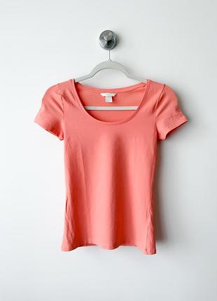 Персикова футболка h&amp;m