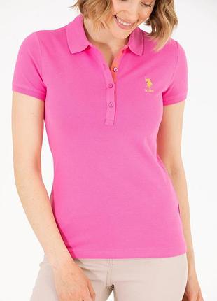 Футболка поло рожева  u.s. polo assn розмір м