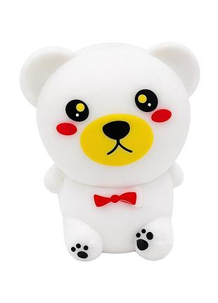 Детская антистресс-игрушка яркий мишка sa1673(white) 6 см