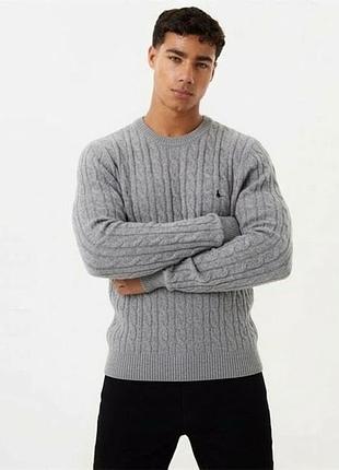 100% шерсть меринос вязаный свитер jack wills кофта джемпер