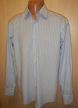 Хлопковая рубашка hugo boss p.41(m)