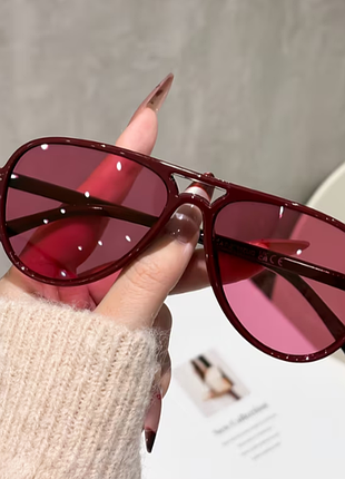 Солнцезащитные очки винного цвета 🍷🕶️