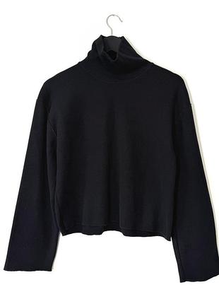 Бавовняний джемпер з високим горлом zara
