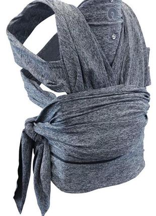 Ергономічний слінг-переноска chicco boppy comfyfit (сірий меланж) вік 0-6міс від 3,5-15кг