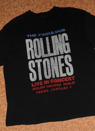Футболка the rolling stones/the fabulous live concert/рок мерч
