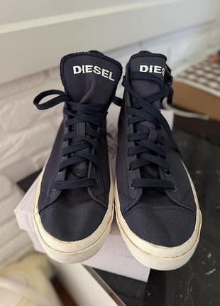 Високі темно сині  кеди  diesel exposure.