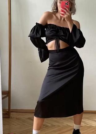 Атласна спідниця sho gooska