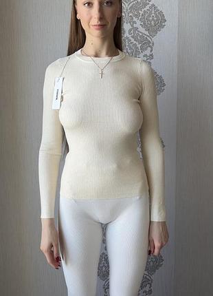 Нова  жіноча кофтинка, молочного кольору розміру s/m, 65% cotton