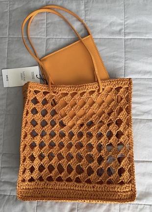 Сумочка з рафіі mango